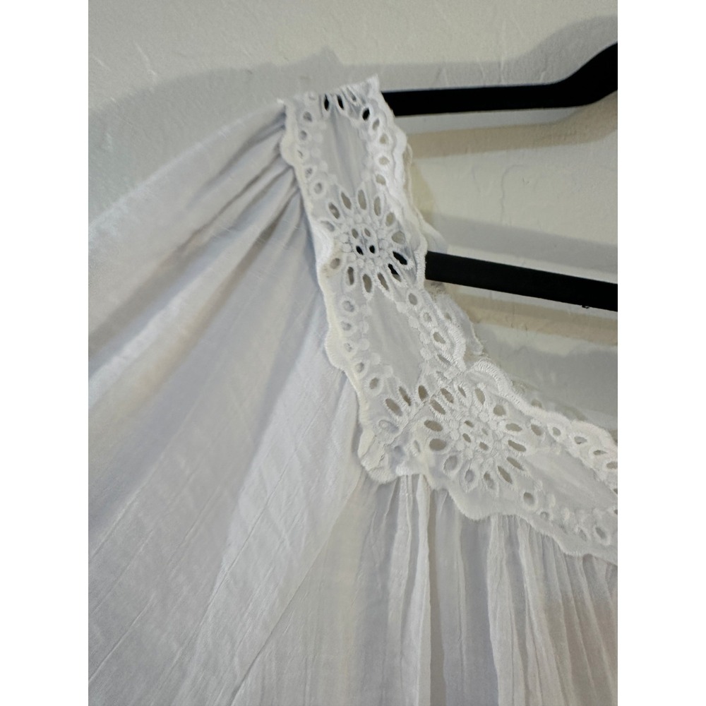 Cato Womans Embroidered Top Size 22/24W Flowy Beachy Travel Boho Office Church - Picture 6 of 12
